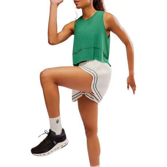 NWT Free People Movement Tempo Oversized Heritage Green Tank - Picture 8 of 9